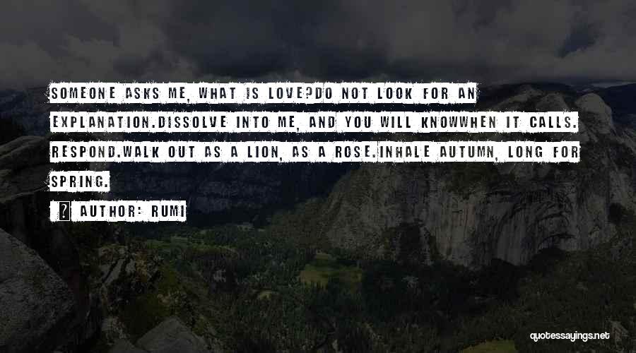 Inhale Love Quotes By Rumi