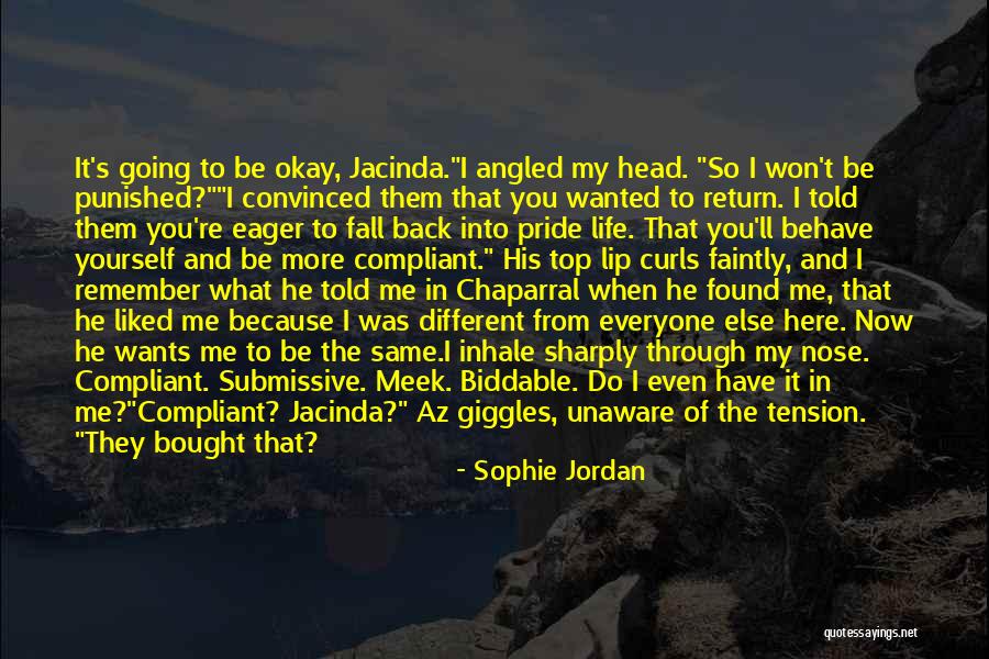 Inhale Me Quotes By Sophie Jordan