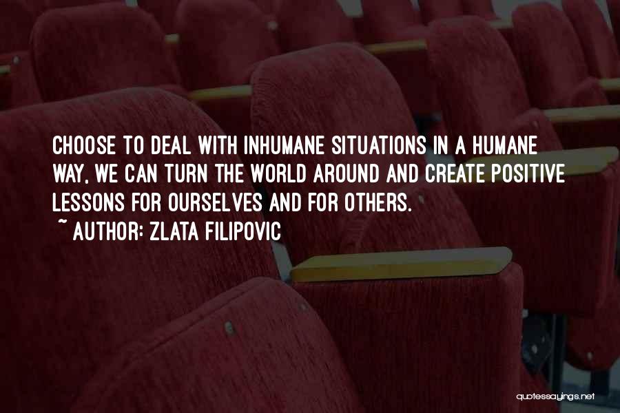 Inhumane Quotes By Zlata Filipovic