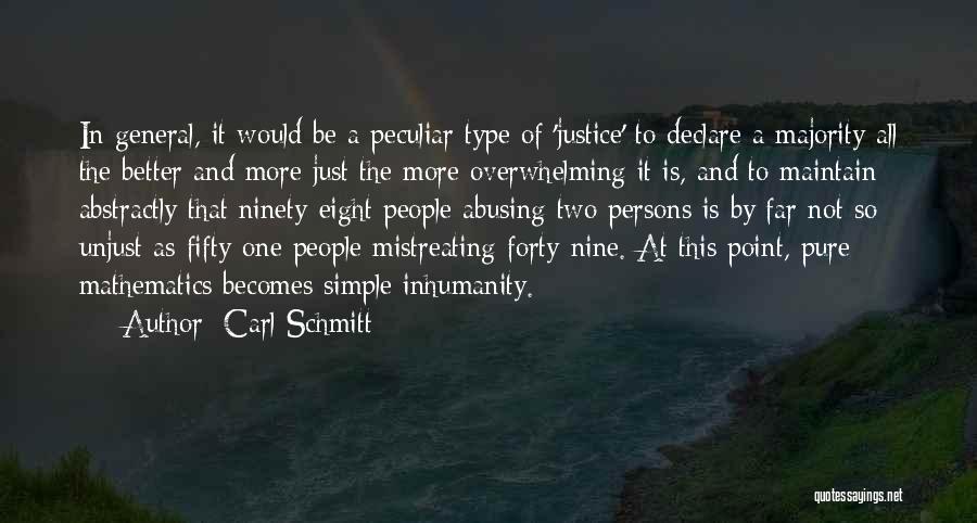 Inhumanity Quotes By Carl Schmitt