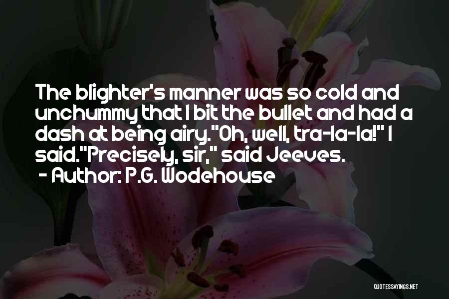 Inimitable Jeeves Quotes By P.G. Wodehouse