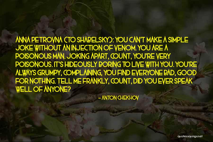 Injection Without Quotes By Anton Chekhov