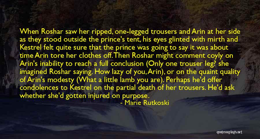 Injured Leg Quotes By Marie Rutkoski