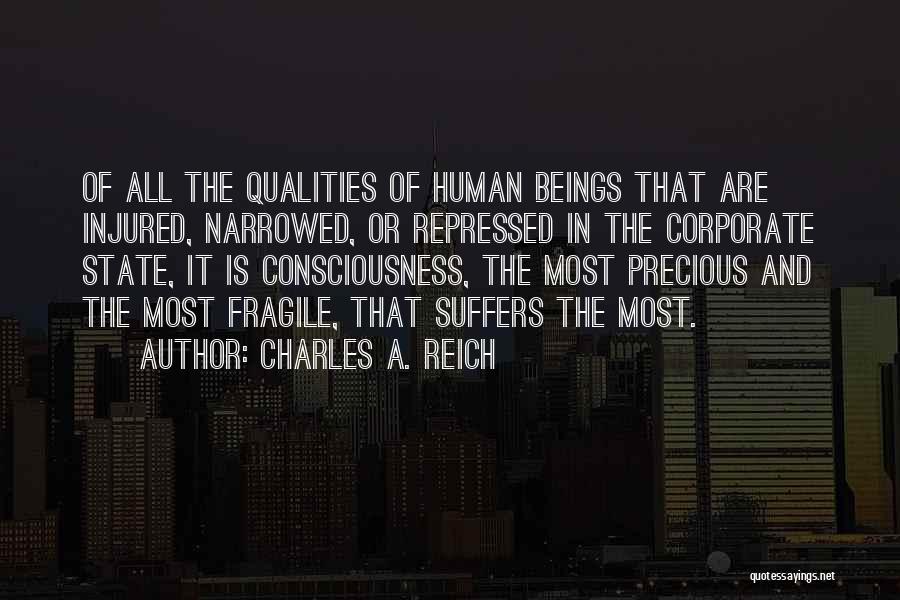Injured Quotes By Charles A. Reich