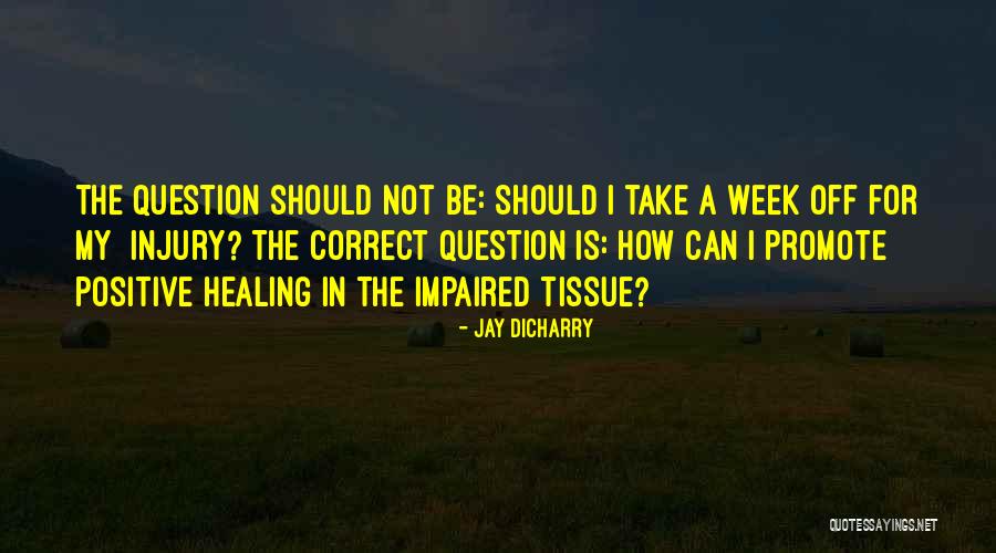 Injury Healing Quotes By Jay Dicharry