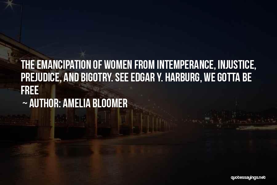 Injustice And Prejudice Quotes By Amelia Bloomer