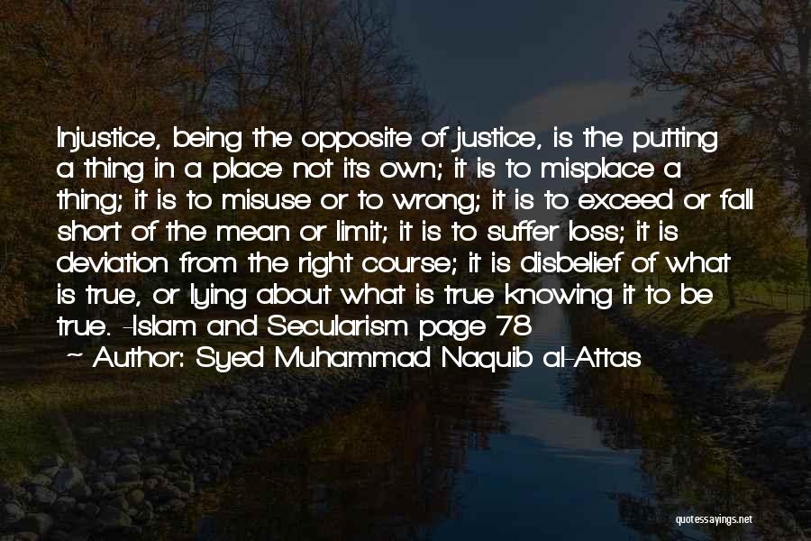 Injustice In Islam Quotes By Syed Muhammad Naquib Al-Attas