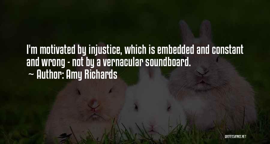 Injustice Quotes By Amy Richards