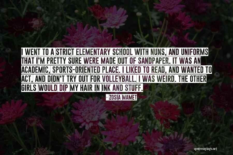 Ink Sports Quotes By Zosia Mamet Ink Sports Quotes By Zosia Mamet