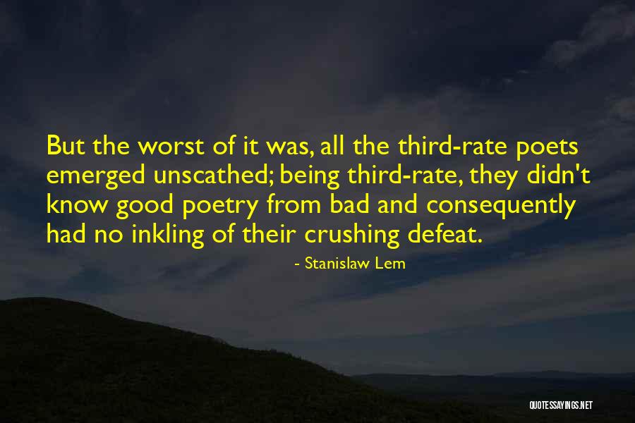 Inkling Quotes By Stanislaw Lem Inkling Quotes By Stanislaw Lem
