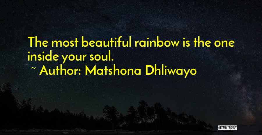 Inner Beauty And Peace Quotes By Matshona Dhliwayo