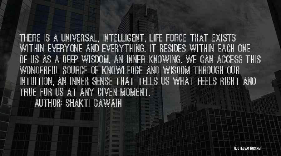 Inner Force Quotes By Shakti Gawain