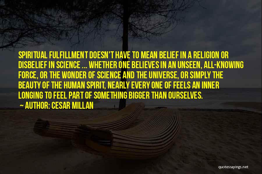 Inner Fulfillment Quotes By Cesar Millan