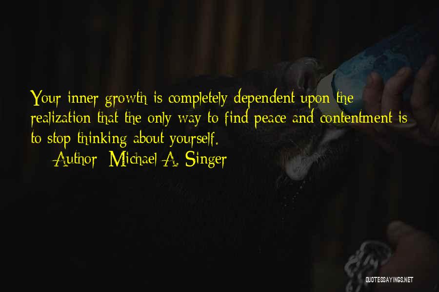 Inner Growth Quotes By Michael A. Singer