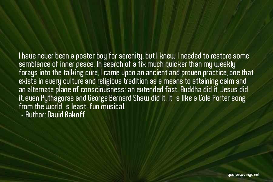 Inner Peace Buddha Quotes By David Rakoff