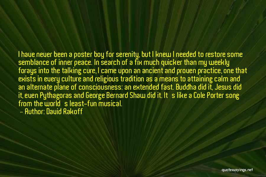 Inner Peace From Buddha Quotes By David Rakoff