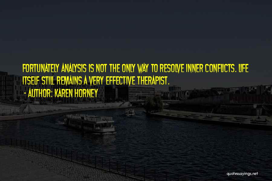 Inner Resolve Quotes By Karen Horney