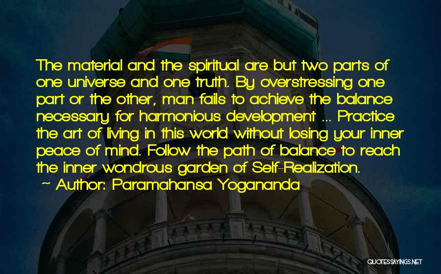 Inner Self Peace Quotes By Paramahansa Yogananda