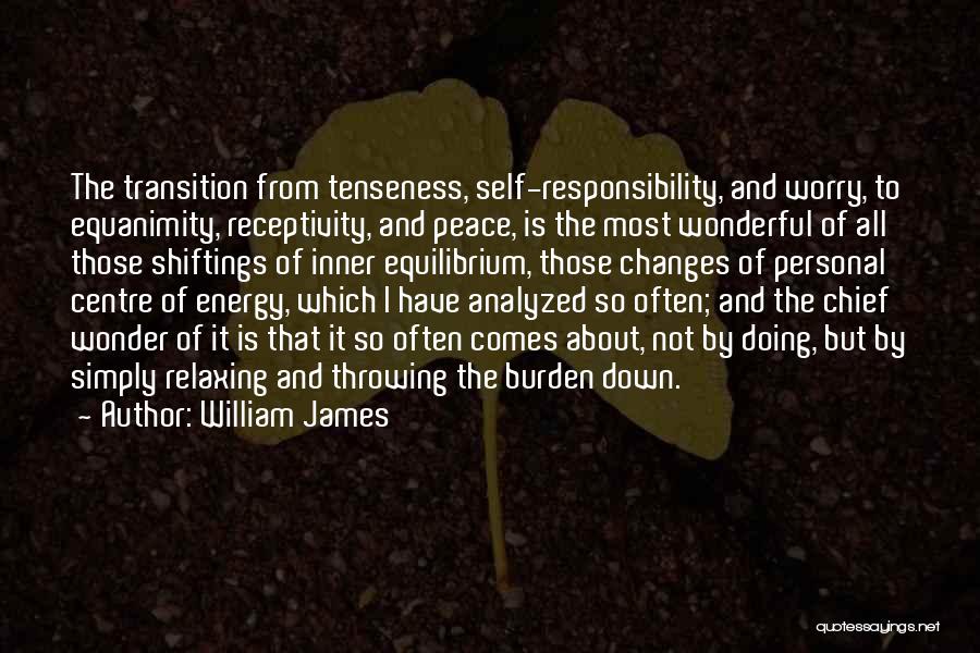 Inner Self Peace Quotes By William James