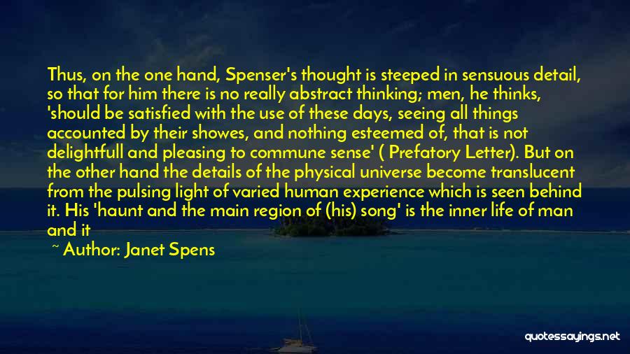 Inner Sense Quotes By Janet Spens
