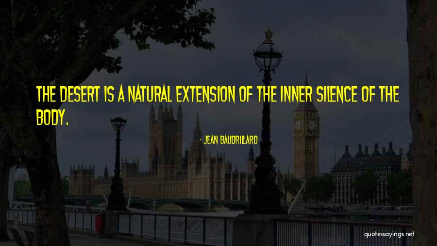 Inner Silence Quotes By Jean Baudrillard Inner Silence Quotes By Jean Baudrillard