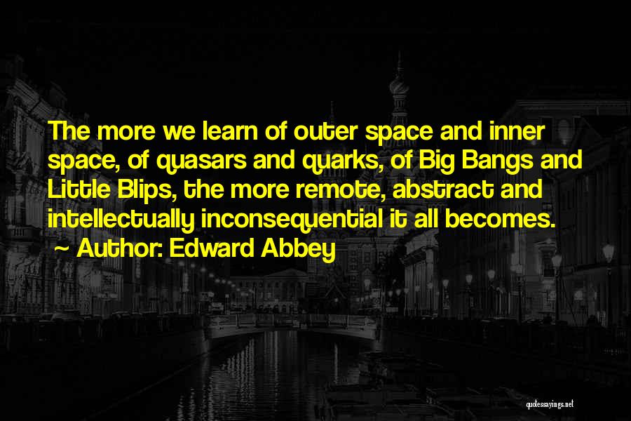 Inner Space Quotes By Edward Abbey