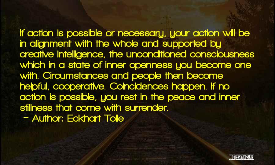 Inner Stillness Quotes By Eckhart Tolle