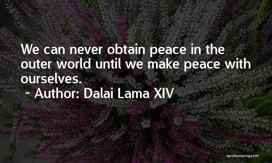 Inner World Outer World Quotes By Dalai Lama XIV