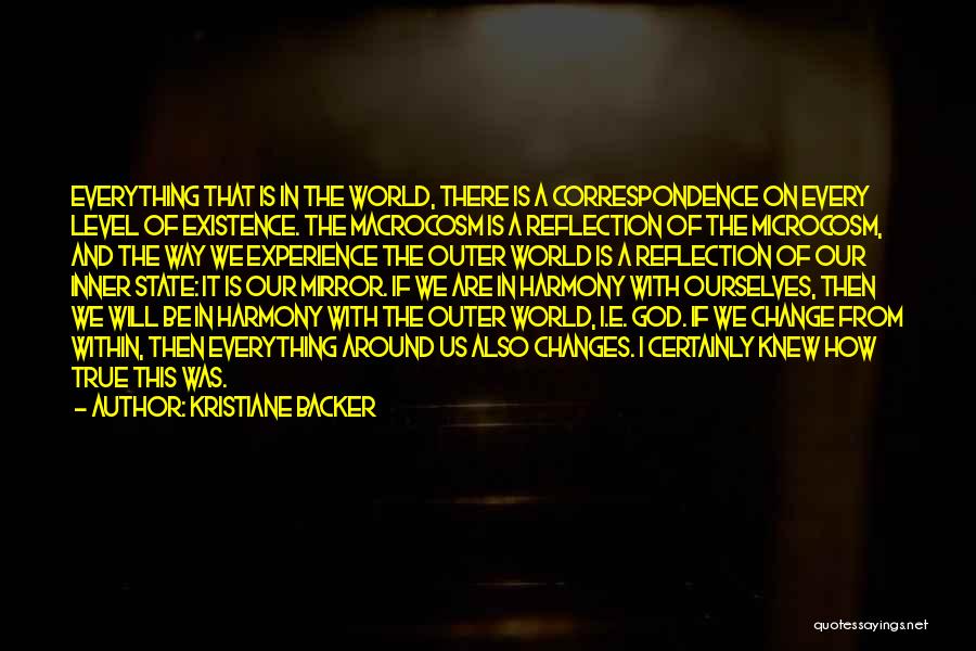 Inner World Outer World Quotes By Kristiane Backer