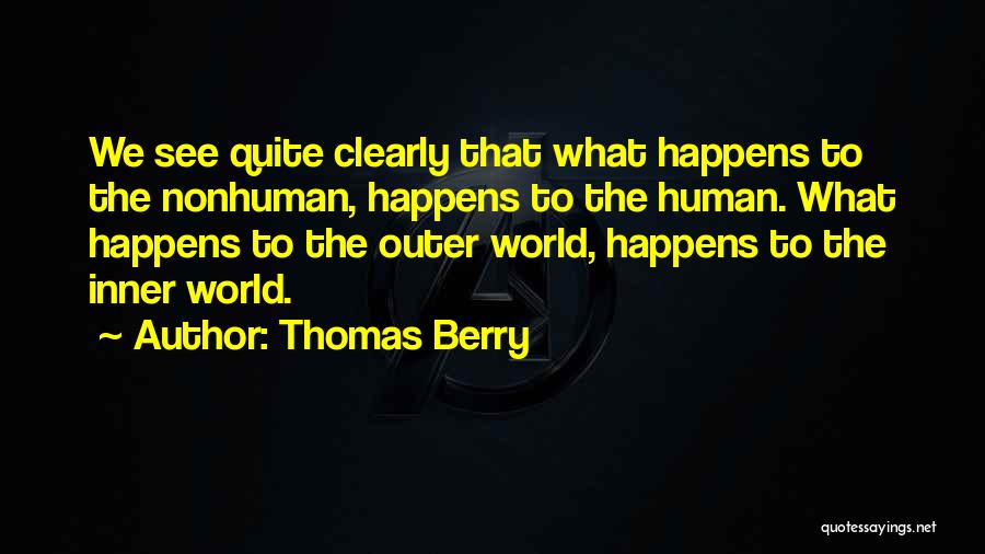 Inner World Outer World Quotes By Thomas Berry