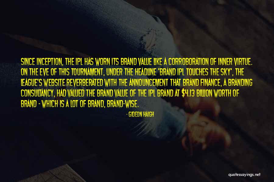 Inner Worth Quotes By Gideon Haigh Inner Worth Quotes By Gideon Haigh