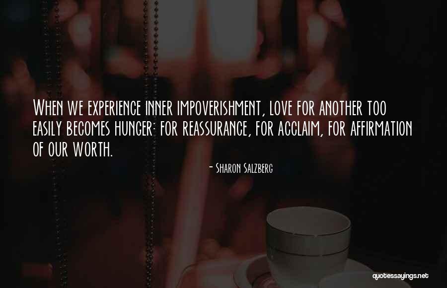 Inner Worth Quotes By Sharon Salzberg Inner Worth Quotes By Sharon Salzberg
