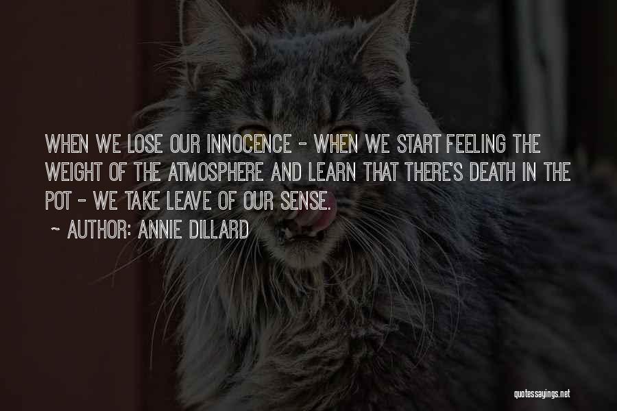 Innocence And Death Quotes By Annie Dillard