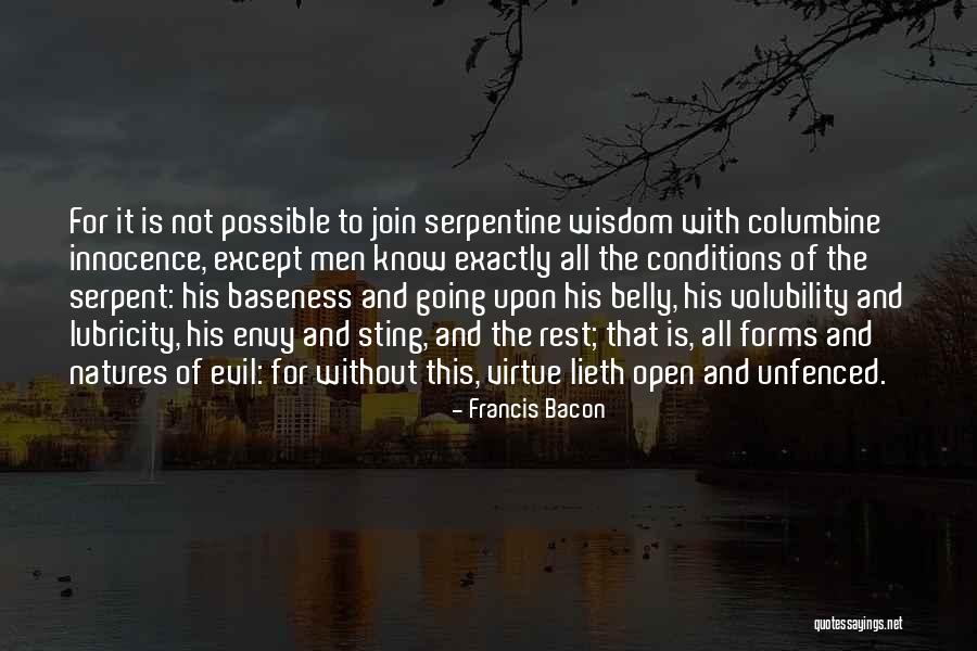 Innocence And Evil Quotes By Francis Bacon Innocence And Evil Quotes By Francis Bacon