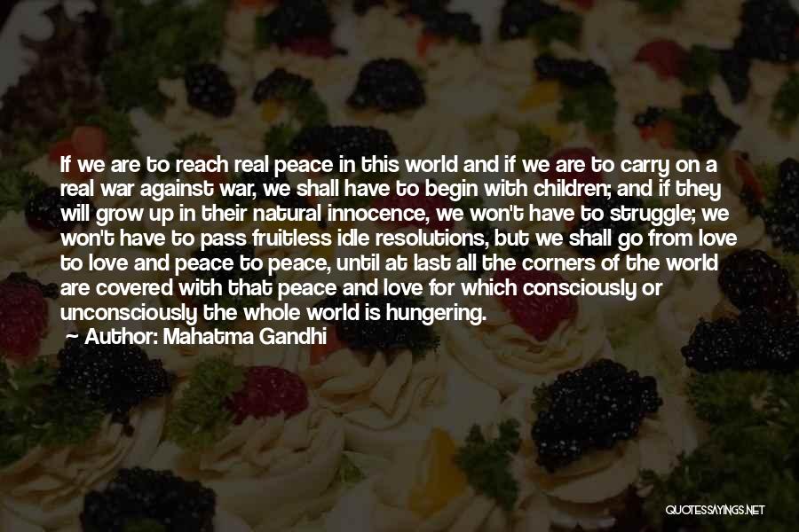 Innocence And Love Quotes By Mahatma Gandhi