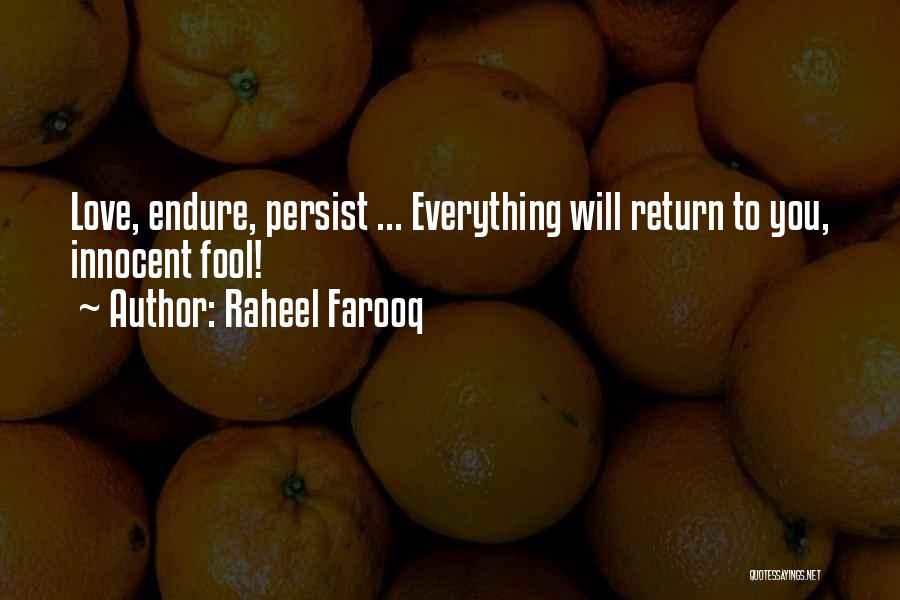 Innocent Love Quotes By Raheel Farooq