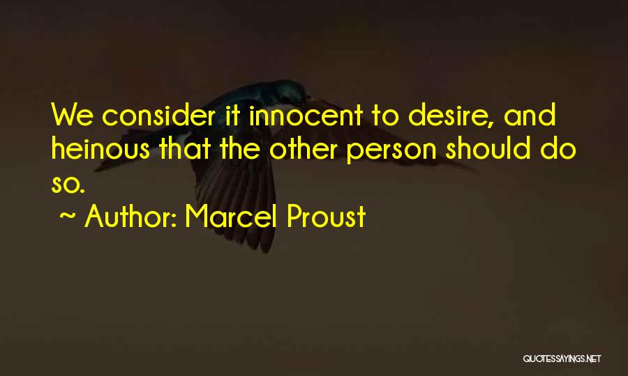 Innocent Person Quotes By Marcel Proust