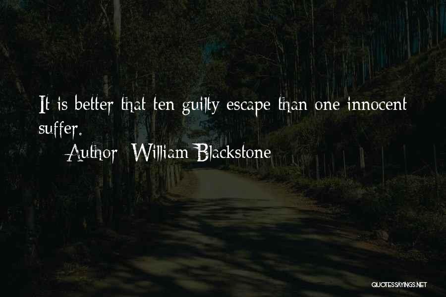 Innocent Suffer Quotes By William Blackstone