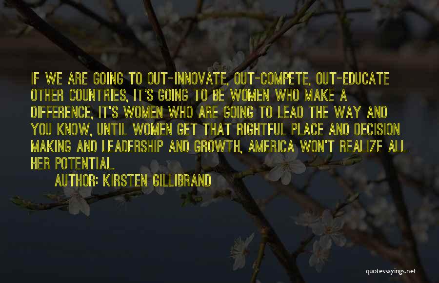 Innovate Quotes By Kirsten Gillibrand