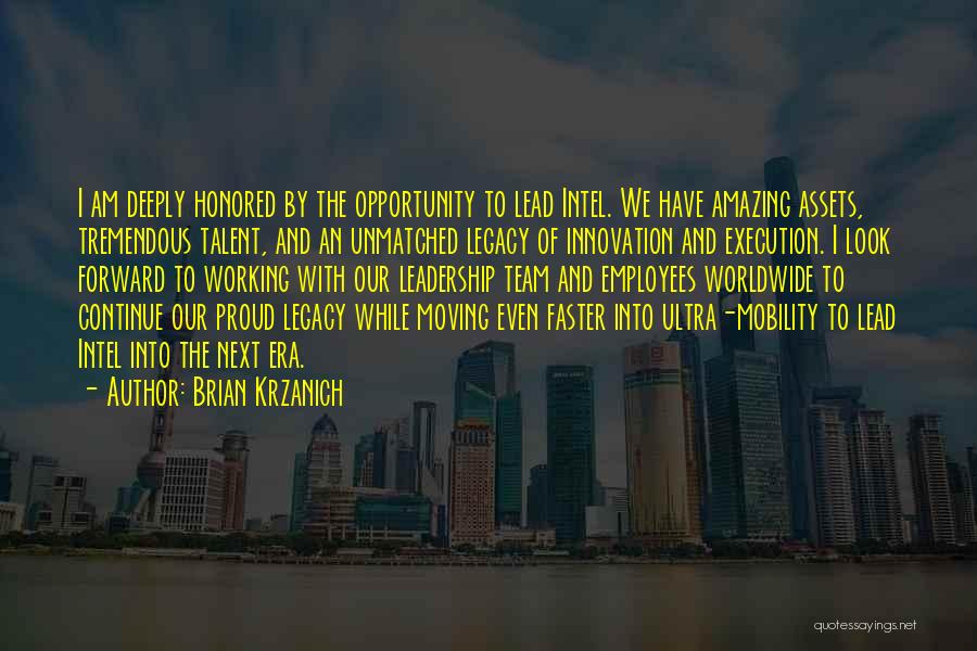Innovation And Leadership Quotes By Brian Krzanich