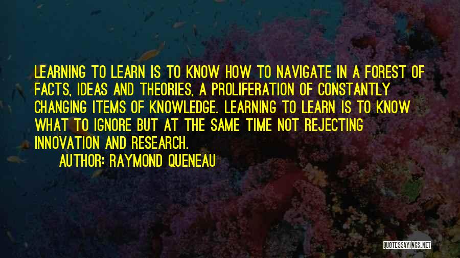 Innovation And Learning Quotes By Raymond Queneau