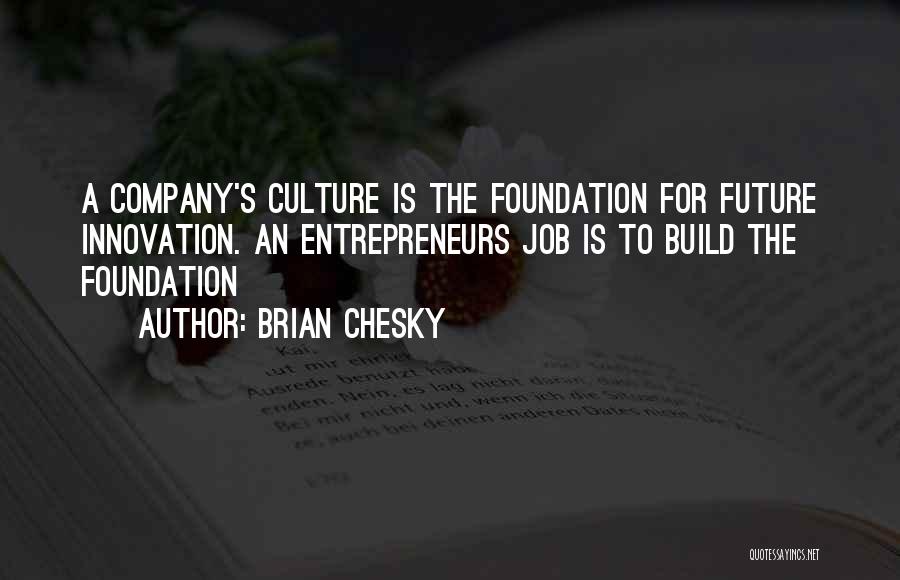 Innovation Culture Quotes By Brian Chesky