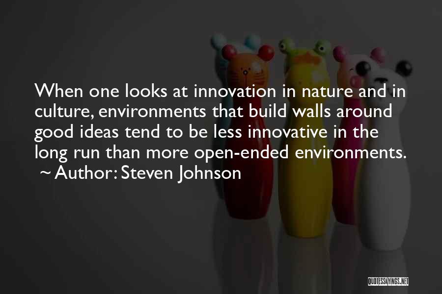 Innovation Culture Quotes By Steven Johnson