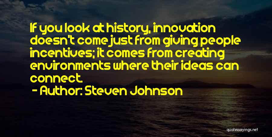 Innovation Ideas Quotes By Steven Johnson