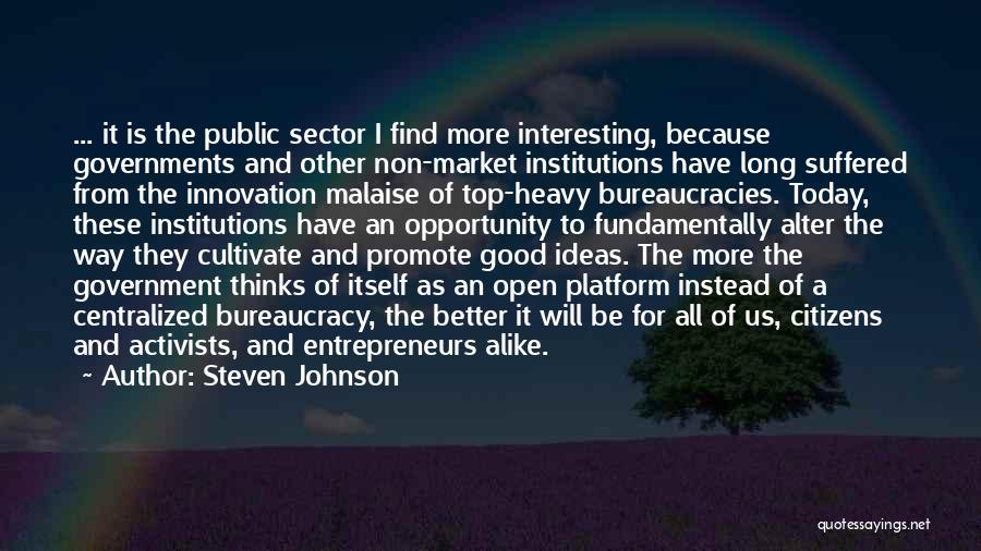 Innovation Ideas Quotes By Steven Johnson