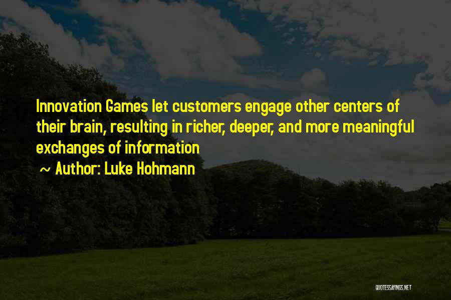 Innovation In Business Quotes By Luke Hohmann