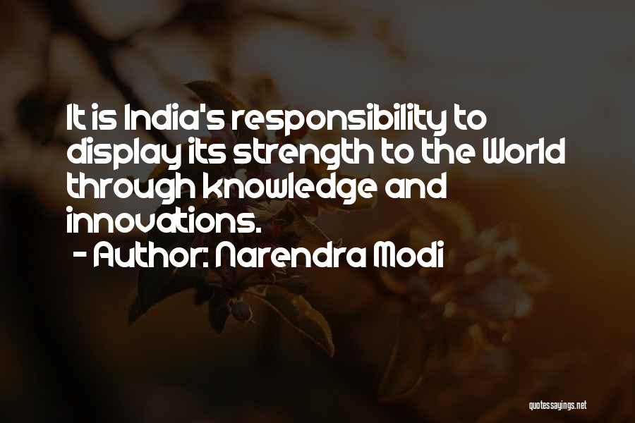 Innovation In India Quotes By Narendra Modi