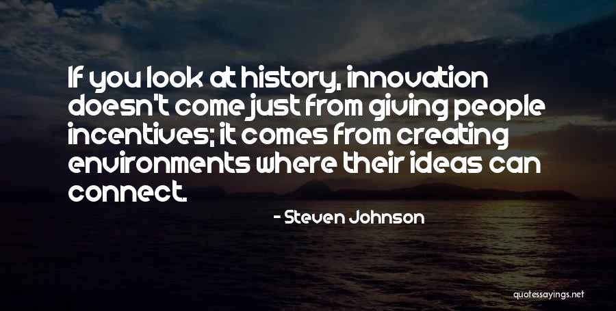 Innovation Incentives Quotes By Steven Johnson