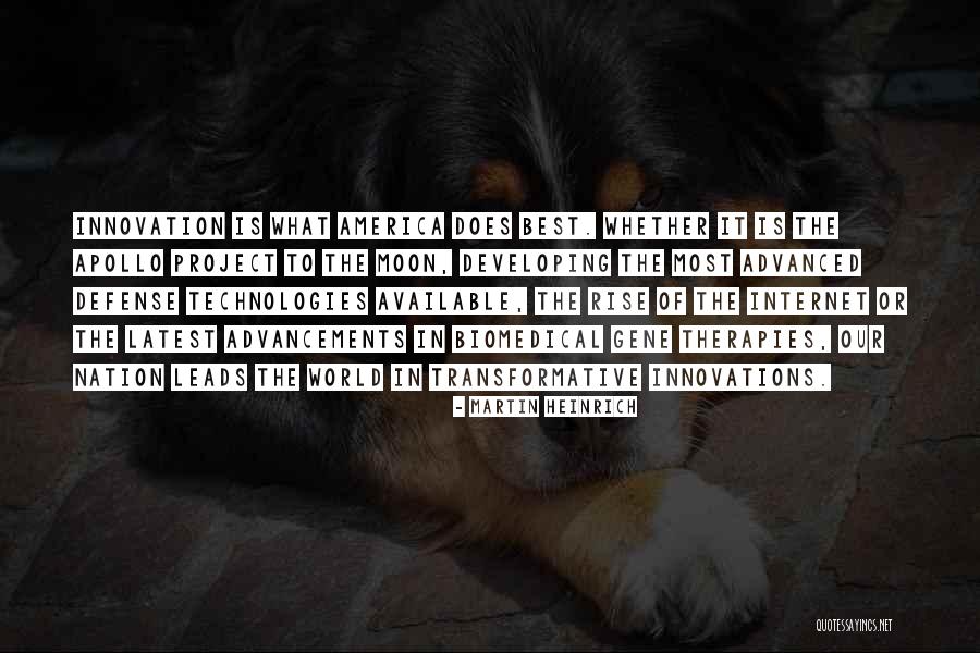 Innovations Quotes By Martin Heinrich Innovations Quotes By Martin Heinrich