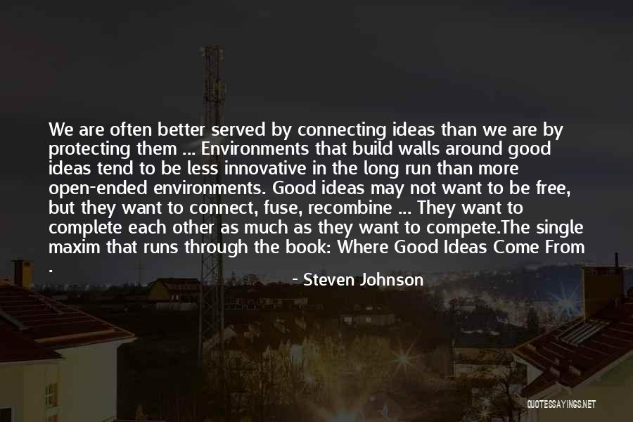 Innovative Ideas Quotes By Steven Johnson